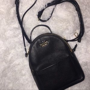 KATE SPADE BLACK CONVERTIBLE BACKPACK